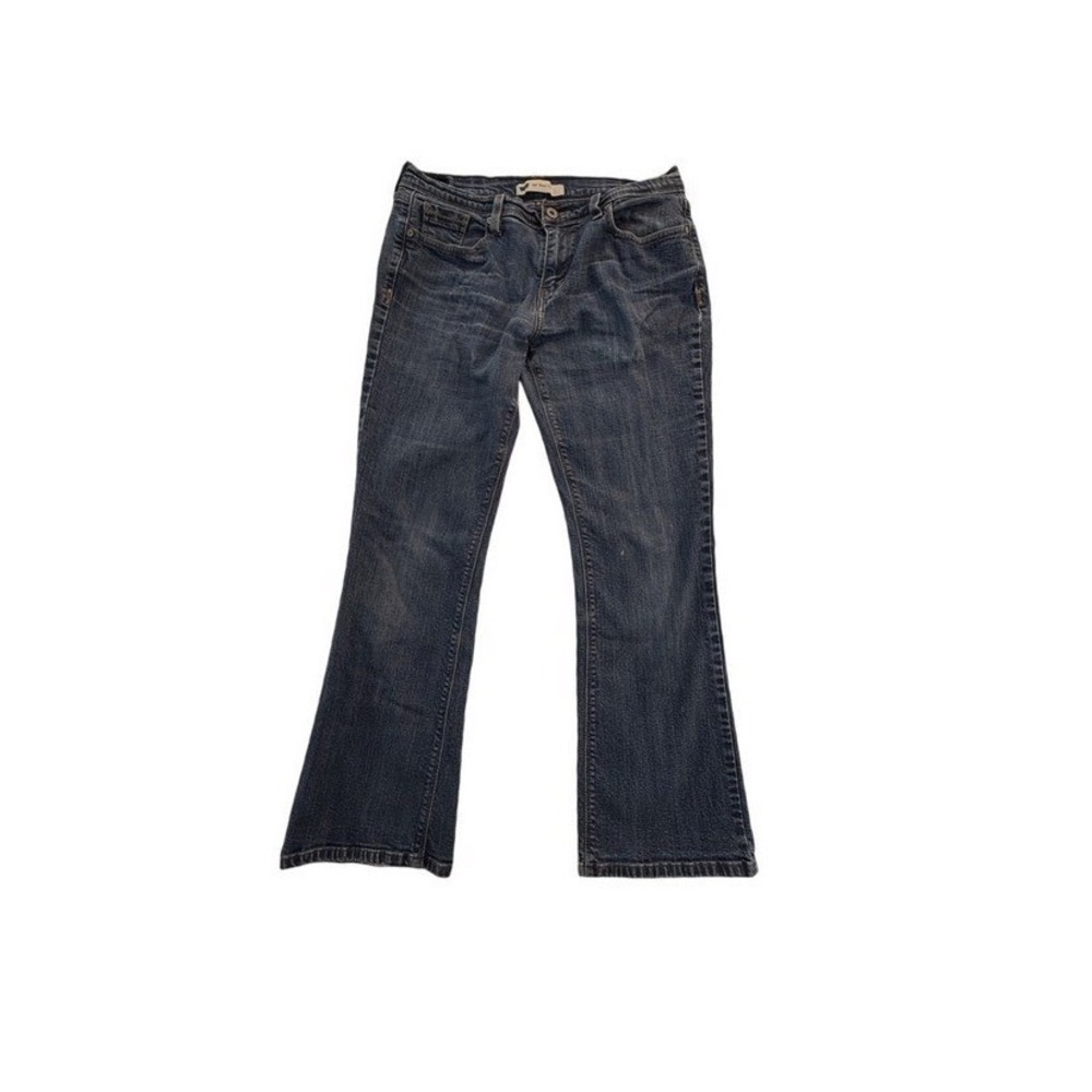 Levis 515 Boot Cut Jeans Size 10 S Blue Medium Wash Mid Rise Flap Pocket Denim